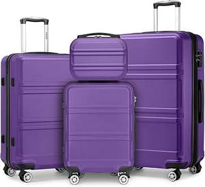 4-חתיכות מטען סט מזוודה abos תיק אישה יופי 14 אינץ 20/24/28 אינץ 'מכירה אופנתית חמה עיצוב בלעדי oem odm odm - Product Image 4