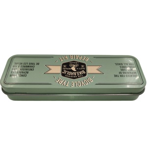 Emballage portatif de boîte <span class=keywords><strong>en</strong></span> métal de rectangle de cas de <span class=keywords><strong>crayon</strong></span> <span class=keywords><strong>en</strong></span> métal d'étain - Product Image 1