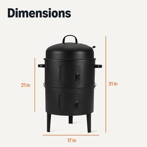 Parrilla Portátil de Carbón para Barbacoa, Parrilla Vertical para Ahumar - Product Image 2