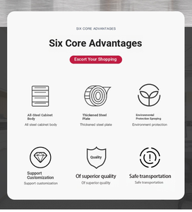 خزانة ملفات معدنية قابلة للتعديل بتصميم عصري، خزانة تخزين آمنة من الفولاذ الأسود قابلة للقفل للاستخدام الخارجي في المدارس والصالات الرياضية - Product Image 5