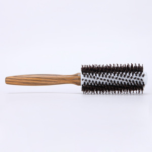 Round <b>Brush</b> Boar Bristle Aluminum Tube 10 12 14mm For Blow Drying Curling Hair Styling - Product Image 5