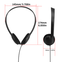 Youngrun Y004 Tas OPP Headphone On-Ear Berkabel 3.5mm Portabel Ringan dengan Bantalan Telinga Lembut untuk Sekolah dan Musik