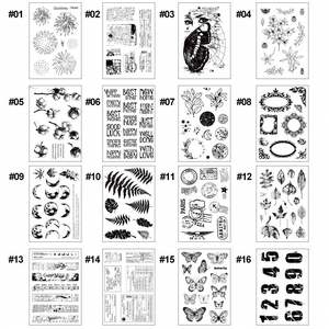 Tampon en silicone transparent multifonctionnel pour décoration de journal, carnet, album, collection, enveloppe, avec motifs de paysages et de timbres - Product Image 2