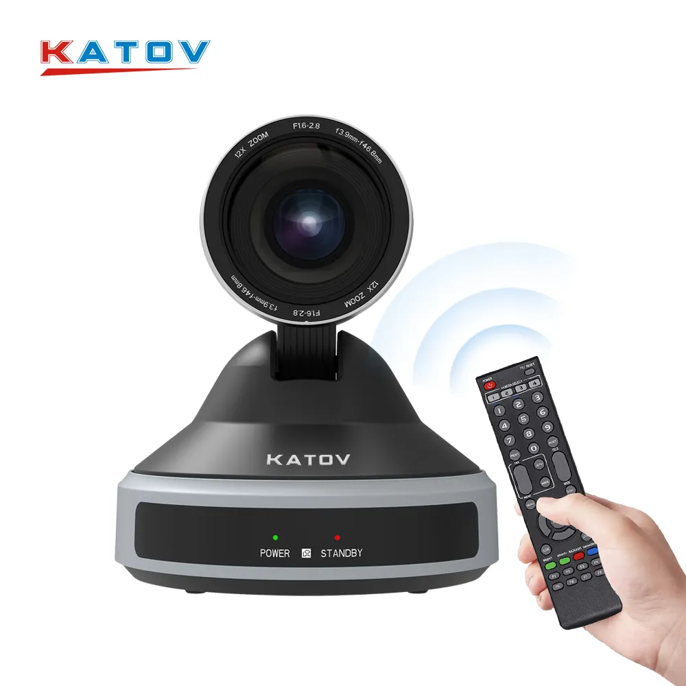 KATOV 360 درجة عموم التصويت مؤتمر نظام 1080p PTZ USB3.0 كاميرا فيديو للمؤتمرات