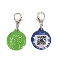 Individueller Epoxid-RFID-NFC-Hunde-Haustiermarken-Identifikationsanhänger, wasserdicht, programmierbar, mit QR-Code und NFC