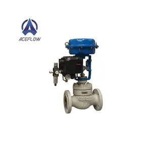 Air to open equal percentage flow characteristics multi spring return pneumatic ANSI 300 flange globe control valve