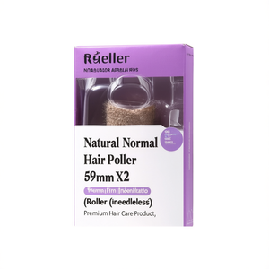 Rouleau à cheveux naturel normal 59 mm x 2, produit de soin capillaire premium - Product Image 2