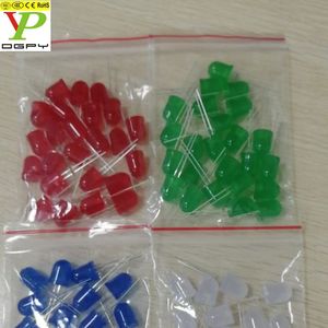 <span class=keywords><strong>LED</strong></span> à capuchon de dôme de 10mm de diamètre rouge vert bleu jaune blanc RGB clignotant avec résistances avec lentille diffuse de couleur 250 pièces par sac - Product Image 5