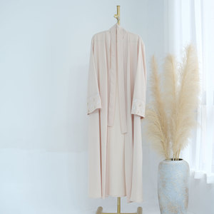 Loriya Nida Moon ricamo Abaya nuovo abbigliamento islamico da donna XXL Dubai abito modesto per musulmani ispirato mediorientale - Product Image 6