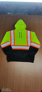 Sweat-shirt <span class=keywords><strong>de</strong></span> <span class=keywords><strong>travail</strong></span> <span class=keywords><strong>de</strong></span> sécurité à manches longues orange et noir à logo personnalisé, haute visibilité, réfléchissant, coupe-vent et imperméable - Product Image 4