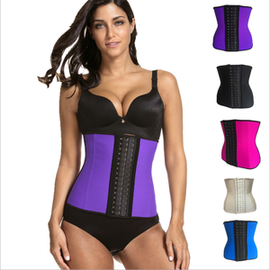 2019 meilleure vente pour le marché américain femmes Latex colombien taille formateur Corset Long torse perte <span class=keywords><strong>de</strong></span> poids 3 crochets - Product Image 4