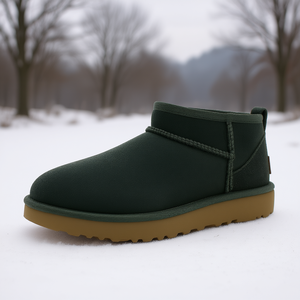 Bottes Ugg Classic Ultra Mini pour femme, en daim, doublées de fourrure, à enfiler, pour l'hiver, 100% authentiques - Product Image 2