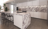 Comptoir de luxe Offre Spéciale Calacatta Viola Quartz artificiel Cristallo Quartzite