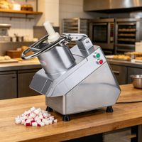 QC205A Commerciële Fruit- en Groente-aardappel Snijmachine 5-delige messenset Multifunctionele Hoge Efficiëntie Elektrische Snijmachine