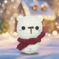 Kit de démarrage DIY pour débutants en crochet : Poupée Amigurumi en peluche, décoration de Noël, cadeau, animal pour débutants