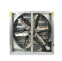 Ventilateur d'extraction axial mural à pales en acier inoxydable avec roulement à billes 110-415V pour l'élevage avicole, les serres, les restaurants commerciaux