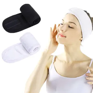 Make-up Stirnband verstellbar Spa Gesichts Stirnbänder Terry Cloth Stretch Make Up Wrap für Gesichts wäsche Dusche Yoga