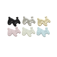 Kancing Logam Bentuk Kuda Poni Lucu, 12mm, untuk Kemeja Anak, Atasan Wanita, Sweater Rajut, Kancing Dekoratif