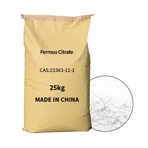 CAS 23383-11-1 Citrato Ferroso di Grado Alimentare 25kg C6H6FeO7 Additivo Alimentare Integratori di Ferro Antiossidanti EINECS 245-625-1 - Product Image 1