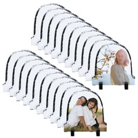 Plaque photo circulaire personnalisée en ardoise polie, vierge pour sublimation, avec logo personnalisé, pour mariage, naissance de bébé, décoration intérieure