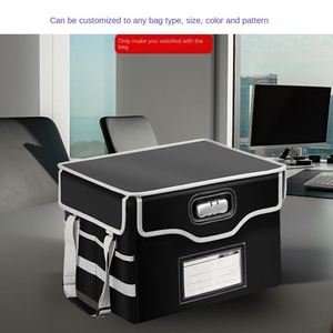 High-Temperature Fireproof Organizer <b>Box</b> Double-Layer Car Folding <b>Storage</b> Locker Lock <b>Waterproof</b> Office Fireproof File <b>Box</b> - Product Image 3