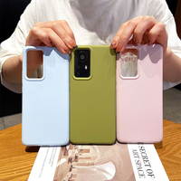 Nouveaux produits couverture arrière en Silicone liquide souple pièces de rechange de téléphone portable antichoc pour Xiaomi 12 12Pro Logo personnalisé