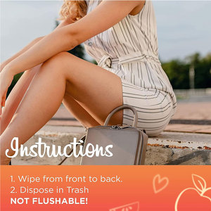 Lingettes lavables féminines personnalisées marque privée lingettes intimes pour les femmes sensibles Vees-pH équilibré sans alcool hypoallergénique F - Product Image 5