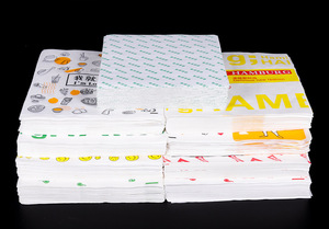 Wholesale Custom Logo Food Grade Thickened Greaseproof <b>Paper</b> Sheets Burger Wrap Packaging - Product Image 2