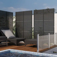 Panneau d'écran en aluminium à motif laser pour clôtures décoratives et projets d'aménagement paysager de jardin