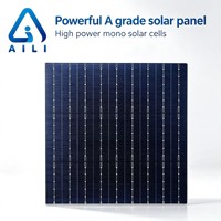 Panneaux solaires monocristallins PERC AILI AILI-200W 200W bleu foncé personnalisés, cellules de type N à haute efficacité 22,6%-23,5%