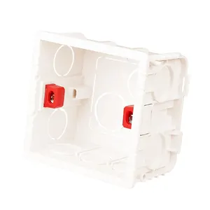 Duvar montaj kutusu 86 dahili kaset beyaz için arka kutu 86mm * 86mm standart duvar dokunmatik anahtarı ve soket ile USB