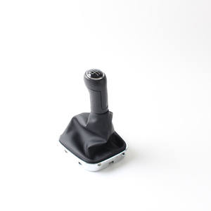 Pomo de Palanca de Cambios de Cuero para Volkswagen Polo, 5 y 6 Velocidades, Accesorio Ergonómico para Automóvil - Product Image 1