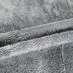 Car Wash <b>Towel</b> Microfiber Grey <b>Extra</b> Thick Absorbent <b>Large</b> Size For Vehicle Cleaning - Product Image 2