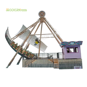 Fabricant chinois de manèges de parc d'attractions en fibre de verre en forme de bateau pirate, pour intérieur/extérieur, à vendre pour utilisation dans les centres commerciaux, capacité de 32 personnes. - Product Image 1