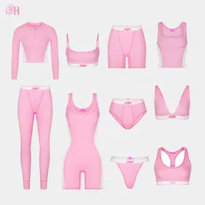 Custom Quality women Clothes Loungewear Manufacture Women Legging Two Piece Sets