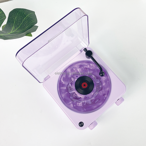 Projecteur de sons apaisants pour le sommeil, avec lumière LED RGB multi-modes violette, bruit blanc, sons de vagues océaniques, lecteur <span class=keywords><strong>vinyle</strong></span> et haut-parleur Bluetooth - Product Image 3