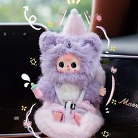 100% Original Baby Three Mini Macchiato Conejo de Peluche Mochila Llavero Bolsa para Teléfono Bonito Tema Animal Regalo Caja Sorpresa Niño Unisex 12+