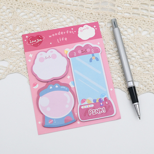 Personalizado al por mayor de dibujos animados escuela niños kawaii unicornio lindas notas adhesivas - Product Image 2