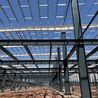 Atelier d'entrepôt en structure acier verte avec matériaux recyclables et faibles émissions de carbone pour la construction