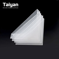 Protecteur d'angle en plastique pour cadre photo en verre 76x76x20mm