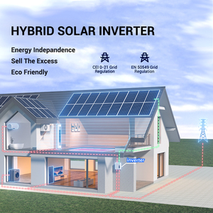 <span class=keywords><strong>Inverter</strong></span> Ibrido Intelligente Multifunzionale Xentrra da 5 Kilowatt con Doppio MPPT, IP65, Alta Tensione, Connesso alla Rete - Product Image 2