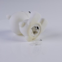 Veilleuse en forme d'ours de dessin animé pour enfants, lampe LED à piles pour chambre d'enfant et cadeau
