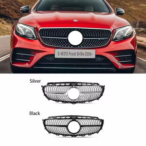 Griglia Frontale Stile AMG in Colore Nero o Argento con Diamanti per <span class=keywords><strong>Mercedes</strong></span> Benz <span class=keywords><strong>W213</strong></span> E43 E53 <span class=keywords><strong>2016</strong></span>+ - Product Image 2