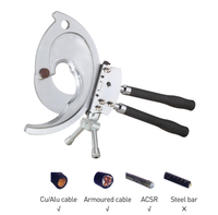 Outil de coupe de câbles mécanique, coupe-câbles à cliquet pour câbles blindés en cuivre et aluminium de 120 mm avec poignées télescopiques ZC-120A