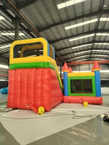 Tobogán inflable <span class=keywords><strong>hinchable</strong></span> <span class=keywords><strong>Castillo</strong></span> Tobogán colorido Interior y exterior Jungla inflable Carrera de obstáculos Salida de fábrica - Product Image 3