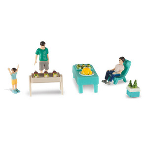1: modèle de caravane de voyage en alliage à échelle 20, jouets KDW <span class=keywords><strong>Mini</strong></span> moulé sous pression en métal, ensemble de jouets de véhicule de vacances de tourisme - Product Image 6