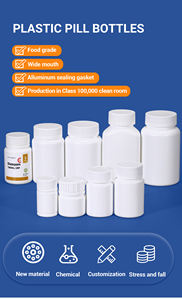 30มิลลิลิตรพลาสติกสีขาวสกรูฝาปิดมินิยาภาชนะขวดยา - Product Image 3