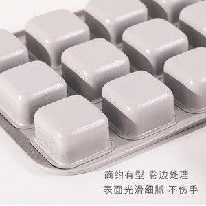 Mini Toast 12-Cup Square <b>Cupcake</b> Mold Carbon Steel Non-Stick Baking Mold For Oven Use Home Baking Tools - Product Image 4