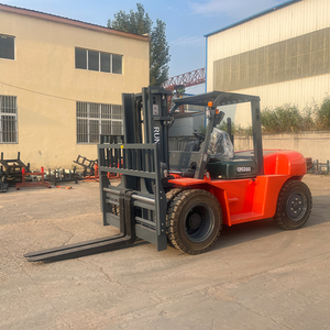 אספקת מפעל מלגזה דיזל הידראולית 10 טון 10,000 ק\"ג, מלגזה דיזל כבדה עם הזזת מזלגות צידית - Product Image 6