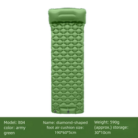 Matelas de camping gonflable ultraléger en TPU avec pompe à pied, épais, imperméable, pour randonnée, vente en gros, fourniture d'usine OEM